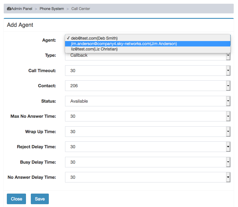 SkyCentralAgentPullDown.png